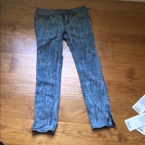 Free people printed jeans size 25